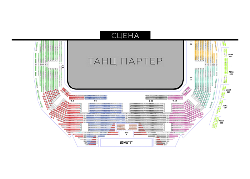 Схема зала Nothing But Thieves