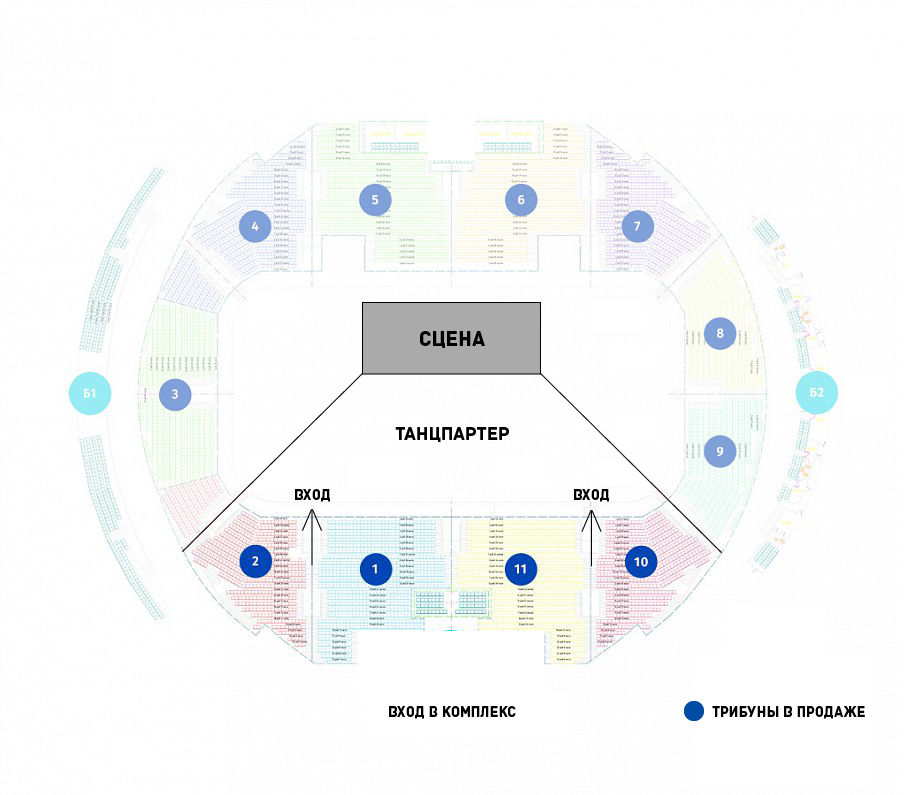 Схема зала 3D-концерт группы Kraftwerk